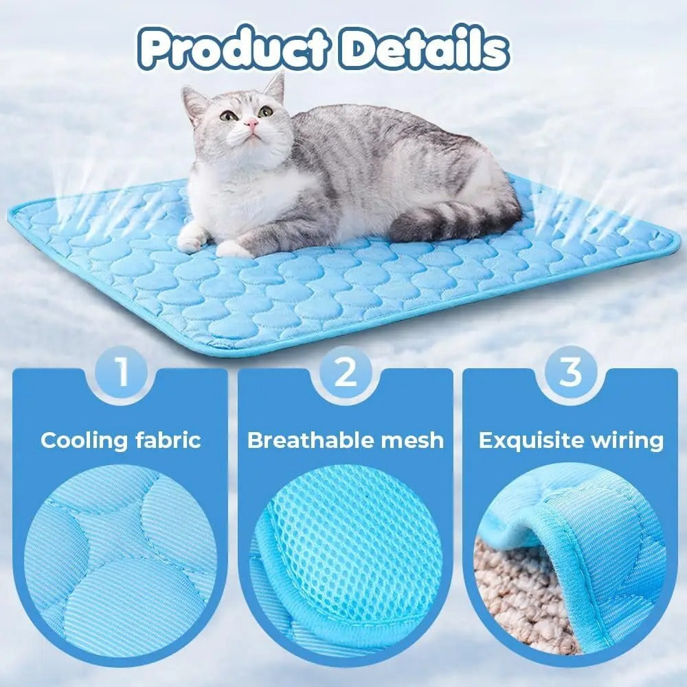 Pet Portable Ice Silk Cooling Pad