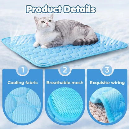 Pet Portable Ice Silk Cooling Pad